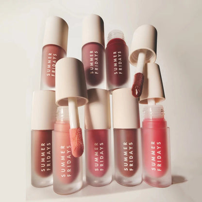 Summer Friday's Lip Balm Moisturizing Mirror Lip Gloss Lip Pink Guava Vanilla Coffee Cake Smell Lipstick Transparent Oil Makeup