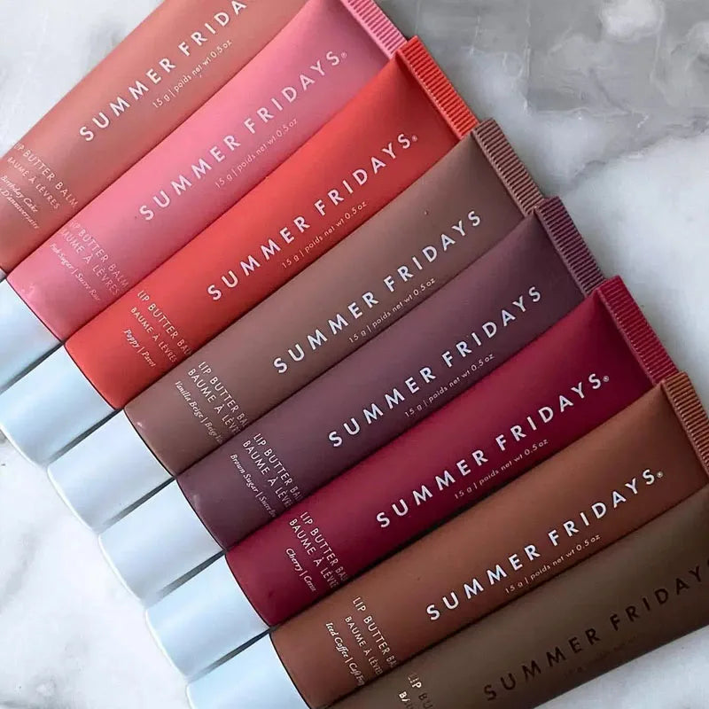 Summer Friday's Lip Balm Moisturizing Mirror Lip Gloss Lip Pink Guava Vanilla Coffee Cake Smell Lipstick Transparent Oil Makeup